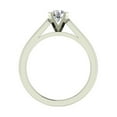 thumbnail image 3 of Diamond Engagement Ring for Women Round Solitaire 4-Prong 14K White Gold 0.38 Carat, 3 of 5