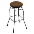 thumbnail image 2 of 3020 30" Swivel Bar Stool with Black Wrinkle Finish and Rein Coffee Seat, 2 of 2