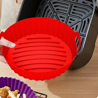EGNMCR Air Fryer Liners Fryer Silicone Pot Fryer Accessories Fryer Silicone  Liners Basket Kitchen Reusable Fryers Oven Accessories Round Silicone Liners(7.5in  Small Size) Gifts - Savings Clearance 