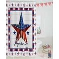 thumbnail image 3 of 4th of July Patriotic Shower Curtain, Memorial Independence Day Shower Curtain Set with Hooks, Summer Waterproof Fabric Shower Curtains for Bathroom Decor, 72x84 Inch Bath Curtain, 3 of 6