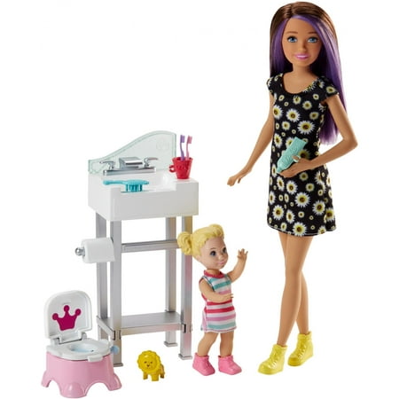 Barbie Skipper Babysitters Inc. Potty Training Doll and Playset