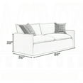thumbnail image 5 of Savoir Sofa, 2 Accent Pillows, Contemporary Beige Linen Fabric 84 Inch, 5 of 6
