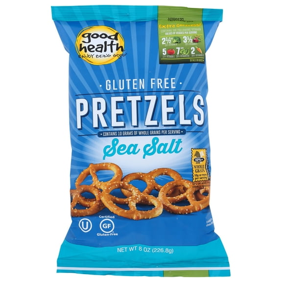 Pack of 12, Good Health Sea Salt Gluten Free Pretzels, 8 oz