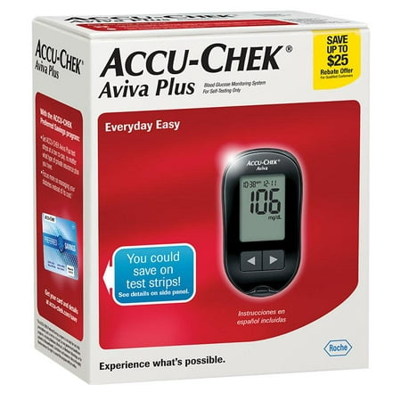 Accu-Chek Aviva Plus Blood Glucose Monitoring System, 1.0 CT (Pack of