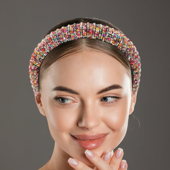 Niceauty Pieces Headpiece for Women with Bead for Birthday 1Set