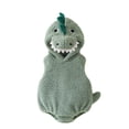thumbnail image 1 of Disfraz de dinosaurio de Halloween para bebé, mono de felpa sin mangas con capucha, ropa divertida para fiestas, 1 of 5