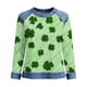 thumbnail image 5 of TaTaai Ladies Irish Festival Long Sleeve Top Spring Patchwork Design Round Neck Solid Color Casual Blouse Comfy Stretchy Shirt for St Patrick Holiday Outfits Gift, 5 of 5