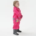 thumbnail image 4 of Toddler Kids Rain Suit For Toddler Boys And Girls One Piece Raincoat Waterproof Coverall Lightweight Rainwear Rain Jacket Hot Pink Xxl, 4 of 8