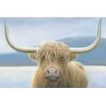 thumbnail image 2 of Wiens, James 14x11 Black Ornate Wood Framed with Double Matting Museum Art Print Titled - Highland Cow, 2 of 4