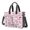 Breast Cancer Ribbon Word White Pattern, variant on Breast Cancer Ribbon Medical Icon Pink Pattern Canvas Messenger Tote Bag, Teacher Tote with Multi Pockets & Removable Strap, Durable Canvas Gifts for Birthday Christmas Thanksgiving