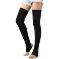 thumbnail image 3 of Qarigey Calentadores de piernas para mujeres y niñas, calcetines largos sin pies, medias de Ballet de baile de invierno y otoño Type6 NO6, 3 of 6