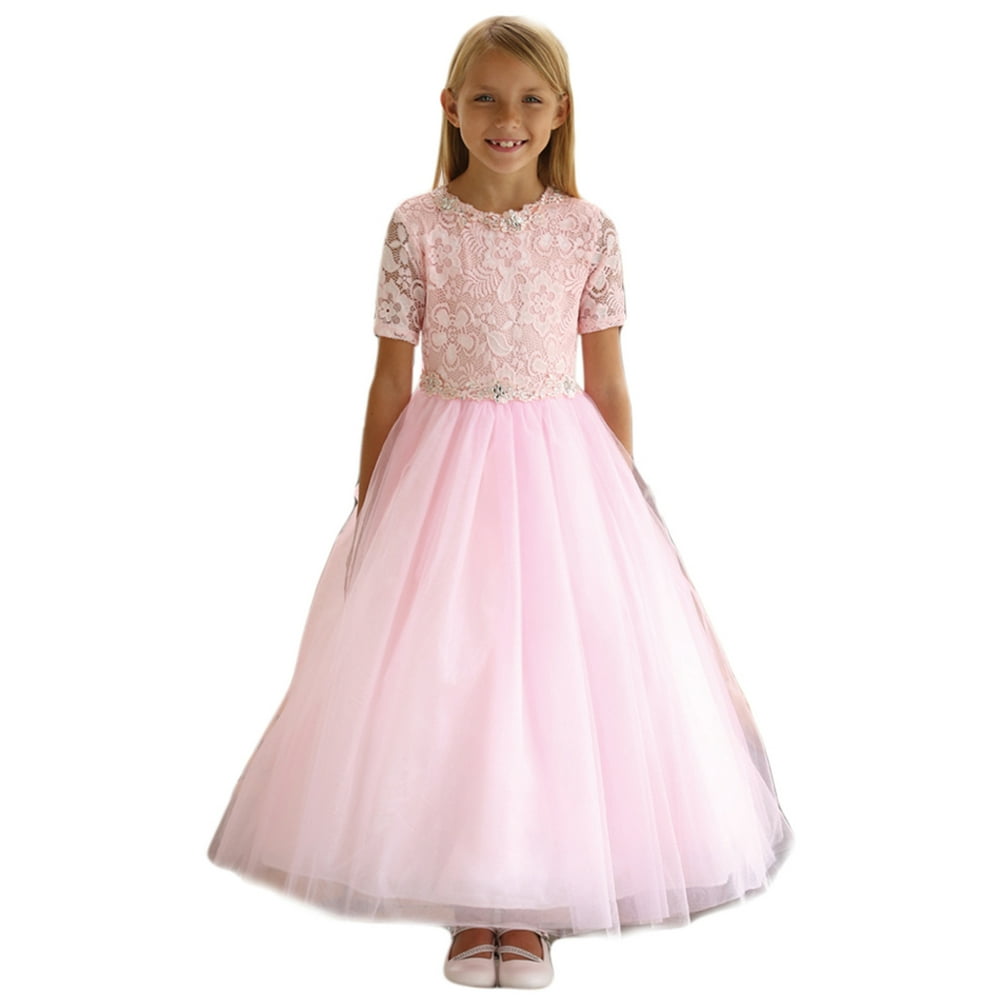 Angels Garment - Angels Garment Multi Color Lace Flower Girl Communion ...