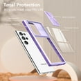 thumbnail image 5 of ELEHOLD For Samsung Galaxy S24 Ultra Case, Military Grade Protection Clear Slim Fit Anti-Yellowing Non- Slip Shockproof Protective Lens Cover Protection Case for Samsung Galaxy S24 Ultra,Purple, 5 of 6