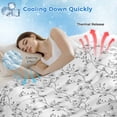 thumbnail image 3 of Grey Spring Floral Cooling Blanket,Lightweight Breathable Summer Throw Blanket with Double Sided Cold Effect,Elegant Watercolor Summer Botanical Picnic Blankets Bed Sheet for Hot Sleepers 30"x40", 3 of 8
