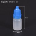 thumbnail image 4 of Uxcell Botellas de Goteo Vacías de Plástico de Boca Pequeña de 5ml/0.17oz Azul 50 Contenido, 4 of 6