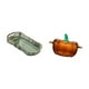 thumbnail image 5 of Elegante bandeja para servir comida y bebidas con forma de calabaza, ideal para desayunos, frutas, cafeterías y otros usos. Incluye tapa de cristal pa, 5 of 8