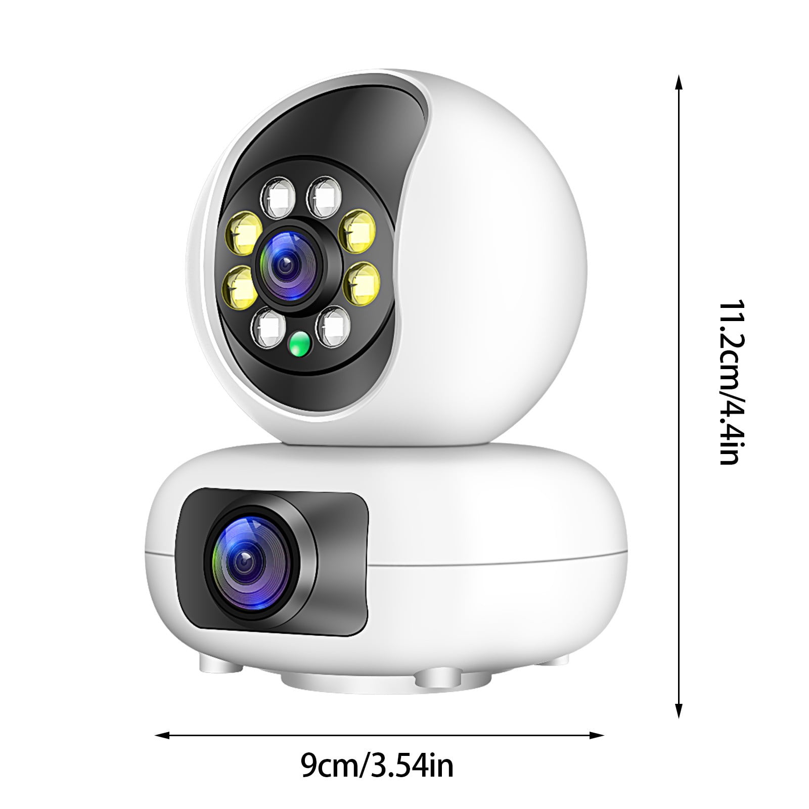 COM1950s Security Camera Indoor Wireless 2Mp Wifi Camera with Dual Screens Baby Monitor Night Vision Indoor Mini Ptz Security Ip Camera Cctv Surveillance Cameras