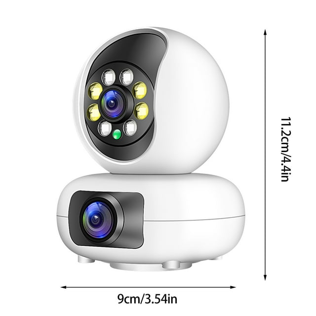 Herunwer 2MP WiFi Indoor Pan/Tilt Security Camera with Motion Tracking, Night Vision, and Two-Way Audio