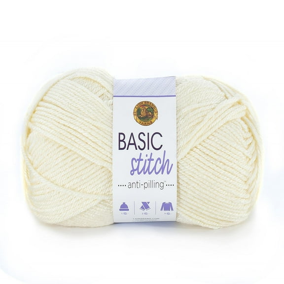 Lion Brand Basic Stitch Anti-Pilling Yarn - Ecru
