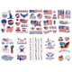 thumbnail image 2 of RKSTN tattoo stickers 8 Independence Day Stickers Temporary Tattoos Suitable For Any Age Old Young And Children Long-lasting Coloring Suitable For Holiday Parties, 2 of 8