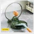 thumbnail image 2 of Home Spatula Shelf,Kitchen Pot Lid Rack Kitchen Pot Lid Rack Spoon Rest Finely Tuned Performance, 2 of 8