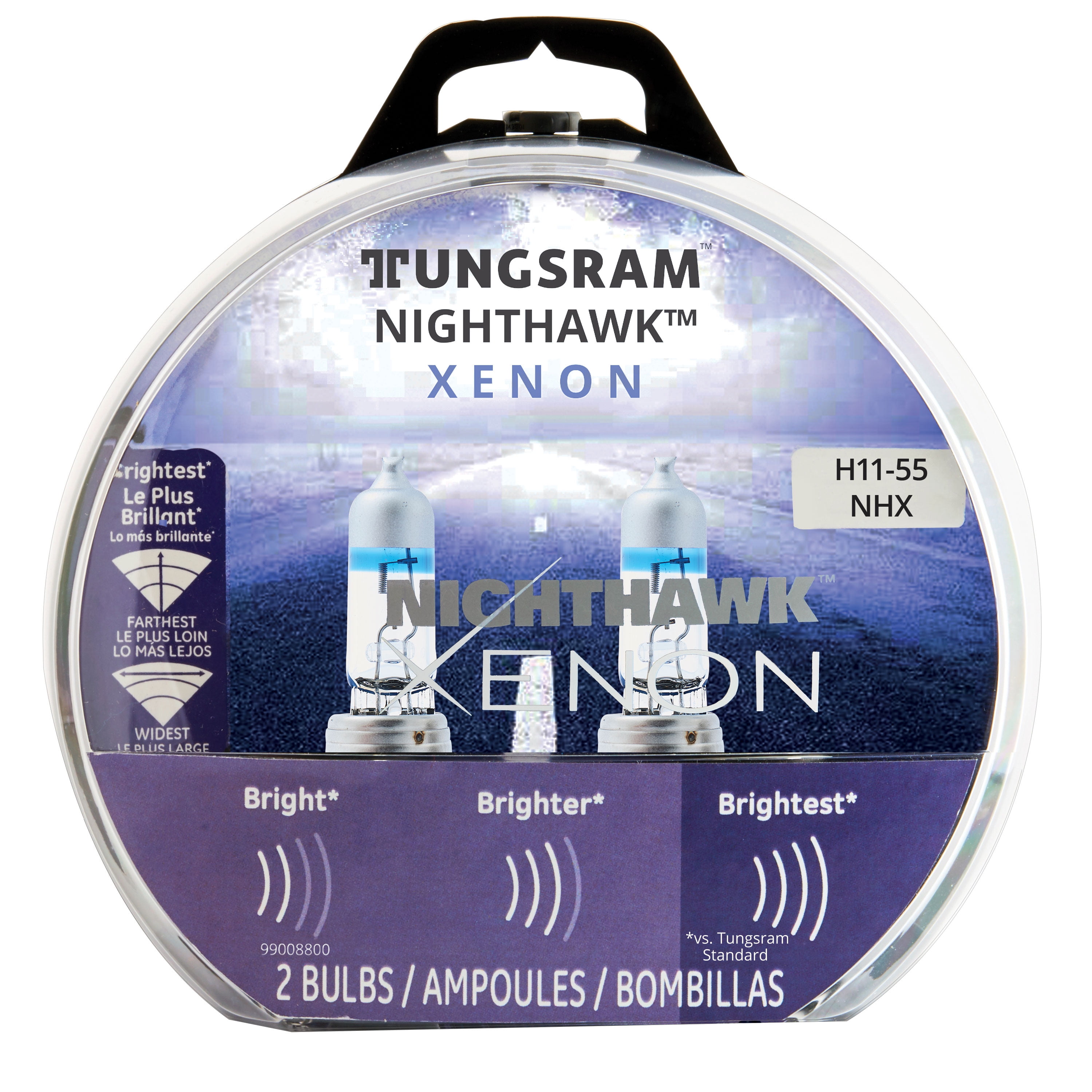 Tungsram H11 Nighthawk Xenon Halogen Bulb, 2-pack - Walmart.com ...