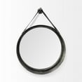 thumbnail image 2 of Mercana Northdale 30" Round Metal Frame Mirror in Black, 2 of 6