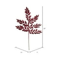 thumbnail image 6 of Vickerman 22" Burgundy Glitter Honey Locust Artificial Christmas Spray. Includes 6 sprays per pack., 6 of 6