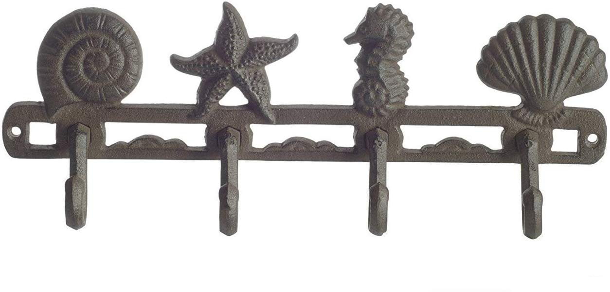 Rifle Hook Cast Iron Wall Mount with Star Rustic New Old Fashioned Style 