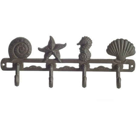 Vintage Seashell Coat Hook Hanger By Comfify Rustic Cast Iron