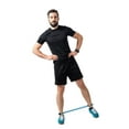 thumbnail image 2 of CanDo tubing exerciser with ankle cuffs, 5 pc set (1 ea: yellow through black), 2 of 2