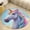 Flannel-2, variant on Cute Unicorn with Rainbow Round Area Rugs for Bedroom Living Room, 4FT Soft Comfy Indoor Circle Carpets, Floor Mat