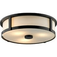 thumbnail image 5 of Gilliam Collection Three-Light Matte Black New Traditional Flush Mount, 5 of 9