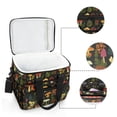 thumbnail image 6 of FORMRS Insulated Cooler Bag 24 Cans Capacity Soft Leakproof Lunch Box with Side Pockets, Various Mushrooms Pattern, 6 of 7