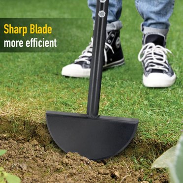 Colwelt Half Moon Edger - 38 Inch Manual Lawn Edging Tool For Borders And Driveways