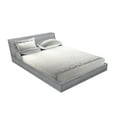 thumbnail image 2 of Ambesonne Black White Fitted Sheet & Pillow Sham Set, Modern Minimalist, Queen, Black and White, 2 of 2