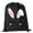 Black, variant on Mini Easter Basket Bags, Bulk Drawstring Cinch Sacks, Mini Easter Bunny Bags - Bunny Face