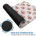 thumbnail image 6 of Long Mouse Pads for Desk,Pink Cow Strawberry Pattern Desk Mats on Top Of Desks, Desk Mouse Pad Extra Large with 3mm Non-Slip Base and Stitched Edge for Gaming,Office,Work,Home 47.3"x23.6", 6 of 6