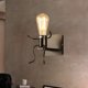 thumbnail image 5 of Creative Vintage Wall Light LED Industrial Retro Lámpara de pared Black Iron E27 Holder Interior Art Deco para Bar, Dormitorio, Cocina, Restaurante, Café, Pasillo Xemadio LN-1005, 5 of 8
