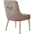 thumbnail image 5 of Meridian Furniture Owen 19.5"H Velvet Dining Chair in Pink (Set of 2), 5 of 5