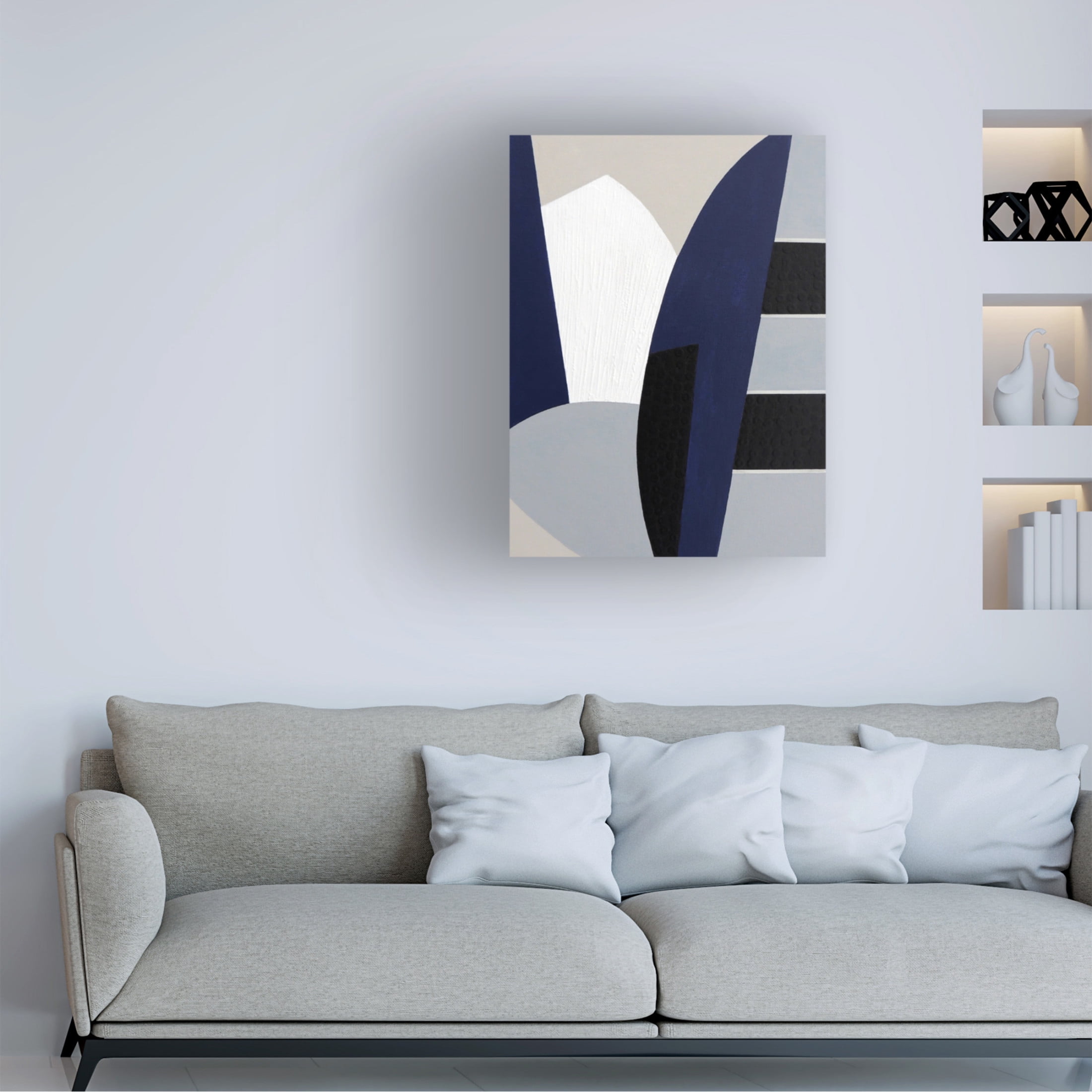 Canvas Wall Art - Sylvie Hamou 'In My Element I' Wall Art for Living Room, Bedroom, or Office Décor by Trademark Fine Art - 14 x 19 Inches