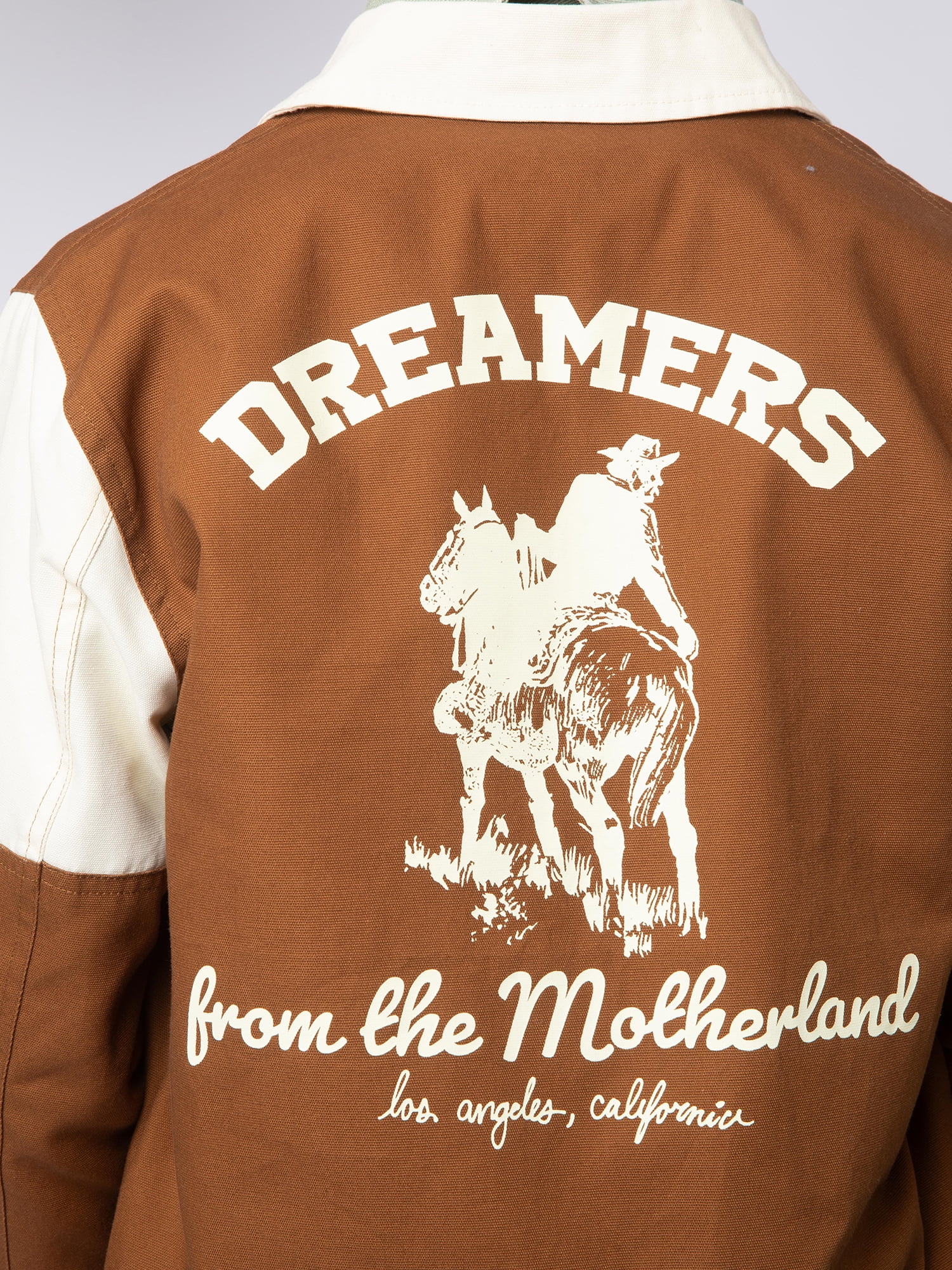 Wish Me Luck Men's Dreamer's Graphic Print Workwear Style Jacket, Sizes S-3XL