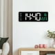 thumbnail image 5 of Reloj de pared digital de pantalla grande, con fecha, temperatura, semana, reloj colgante USB Verde, 5 of 9