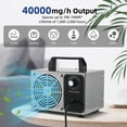 thumbnail image 3 of Graflsoa Portable Stainless Steel Ozone Generator for Home, Car, and Commercial Use - 40g/h Output, Timer Function, Lightweight Design with Handle, Ideal for Odor Removal and Air Purification, 3 of 7