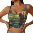 thumbnail image 1 of Sikiie Soutien-Gorge de Sport Imprimé Cerf Paisible pour Femmes, Soutien-Gorge de Sport pour Course, Soutien-Gorge d'Entraînement, Soutien-Gorge de Yoga-Petit, 1 of 8