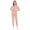 Pink, variant on Scrubs Set for Women Nurse Uniform Jogger Set Stretch Top & Pants with Multi Pocket for Nurse Workwear