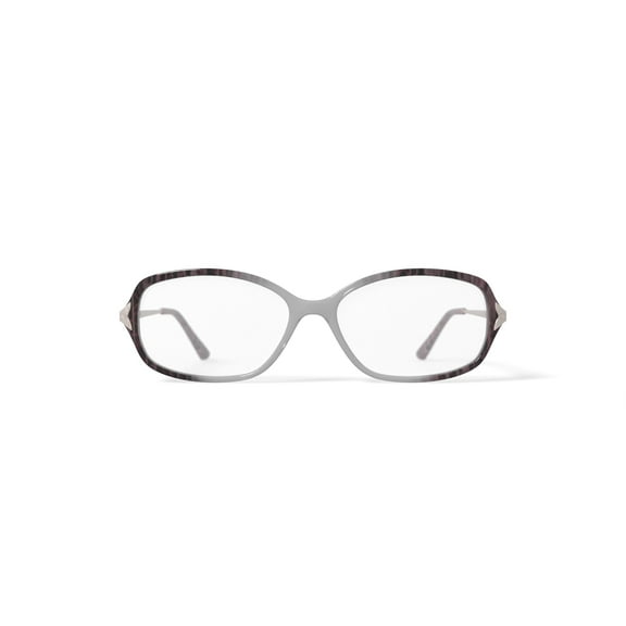 Sophia Loren Women's SL1543 Rectangular Prescription Eyeglasses with Case, Crystal Purple