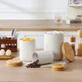 thumbnail image 2 of MALACASA LYDIA Ceramic Canisters Set with Airtight Lids, 80/40/20 oz Coffee Canisters Sets for the Kitchen, Large Jars for Flour,, 2 of 7