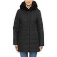 thumbnail image 3 of Ma Croix Womens Lightweight Alternative Down Puffer Coat Parka Jacket with Plush Lined Hood, 3 of 9