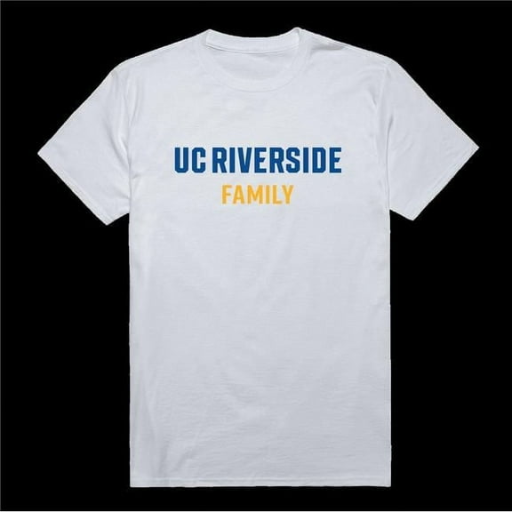 W Republic 571-111-WHT-01 University of California, Riverside The Highlanders Family T-Shirt, White - Small